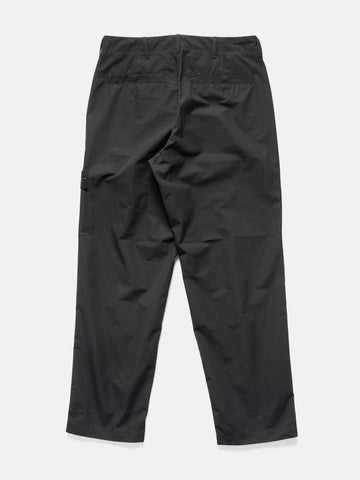 Stone Island Ghost Piece Weatherproof Cotton Canvas Chino Black, Pants