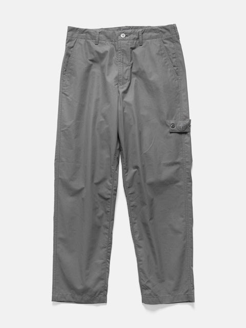 Stone Island Ghost Piece Weatherproof Cotton Canvas Chino Dark Grey, Pants