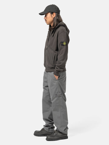 Stone Island Ghost Piece Weatherproof Cotton Canvas Chino Dark Grey, Pants