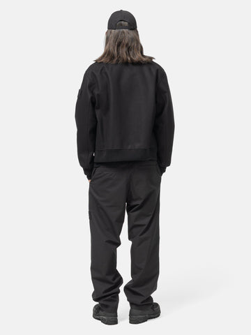 Stone Island Ghost Piece Wind Resistant Wool Bomber Black, Bomber Jackets