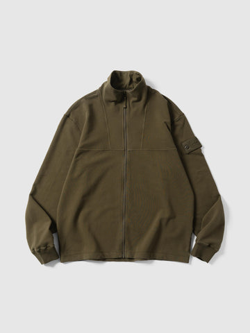 Stone Island Ghost Piece Zip Up Cardigan Military Green, Shirts