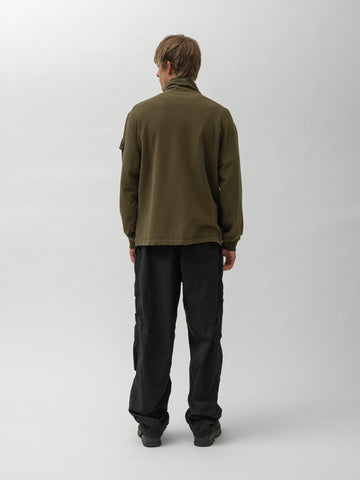Stone Island Ghost Piece Zip Up Cardigan Military Green, Shirts