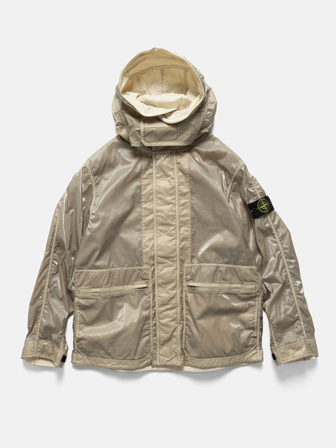 Stone Island x New Balance Nylon Prismatico-TC Hooded Jacket Ivory, Jackets