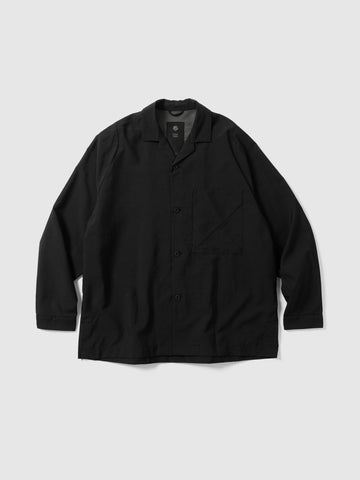 Teatora Open Collar Shirt GG Grid Black, Shirts