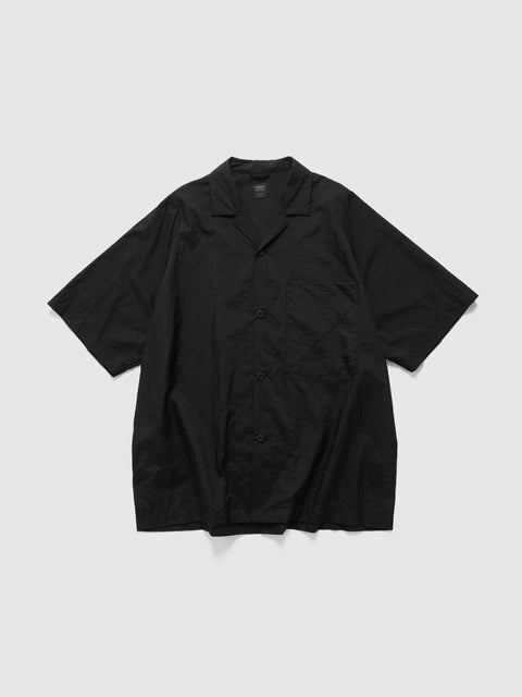 Teatora Open Collar Shirt S/S HL Black, Shirts
