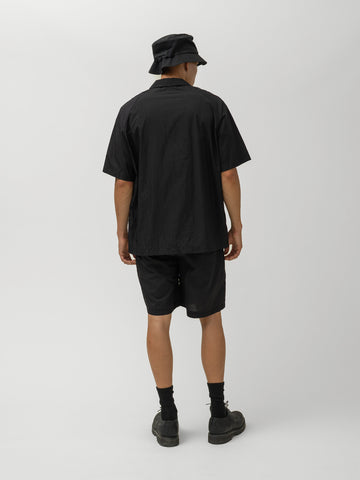 Teatora Open Collar Shirt S/S HL Black, Shirts