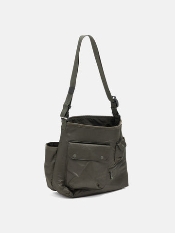 DAIWA Tech Reversible One Shoulder Bag Olive, Shoulder Bags