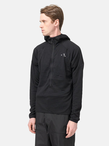 half-body view of model wearing  the north face DOTKNIT™ AMK Hoodie Black