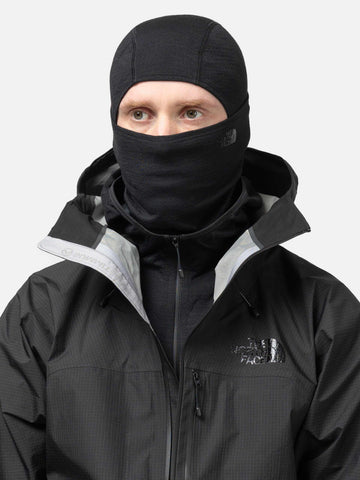half-body view of model wearing the north face DOTKNIT™ Balaclava Black