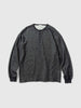 Ulterior W/C Honeycomb HENLEY-NECK Top Charcoal, Henley