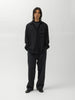 Ulterior Washed Super Fine Wool Viyella Skipper Shirt Top Charcoal, Shirts