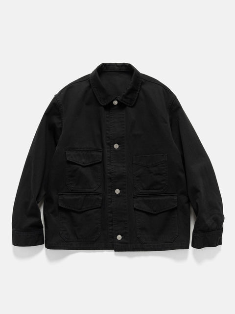 URU Cotton Katsuragi Work Jacket Black, Jackets