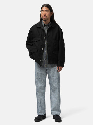 URU Cotton Katsuragi Work Jacket Black, Jackets