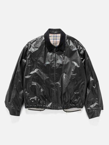 Flat shot of the Cotton Poplin Zip up Blouson from URU in studio