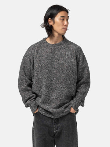 URU Crew Neck Knit Charcoal, Sweaters