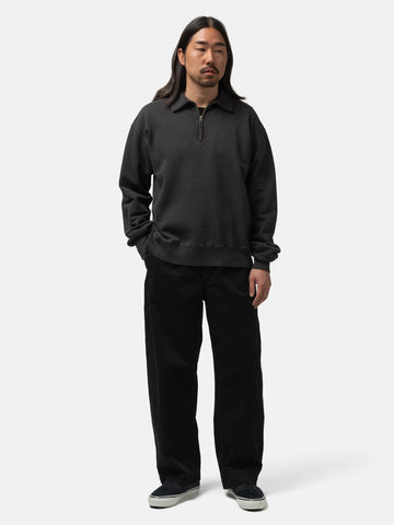 URU Half Zip Sweat Black, Sweatshirts