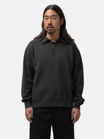 URU Half Zip Sweat Black, Sweatshirts