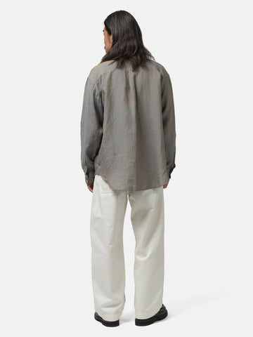 URU Italian Collar L/S Shirts Brown, Shirts