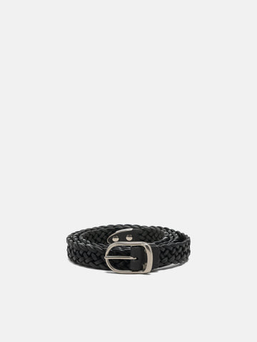 URU Leather Mesh Belt Black, Belts