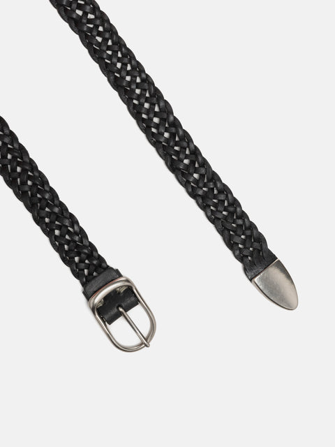 URU Leather Mesh Belt Black, Belts