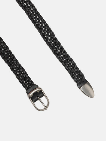 URU Leather Mesh Belt Black, Belts