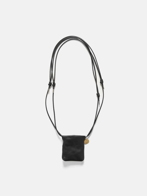URU Leather Pouch Black, Pouches