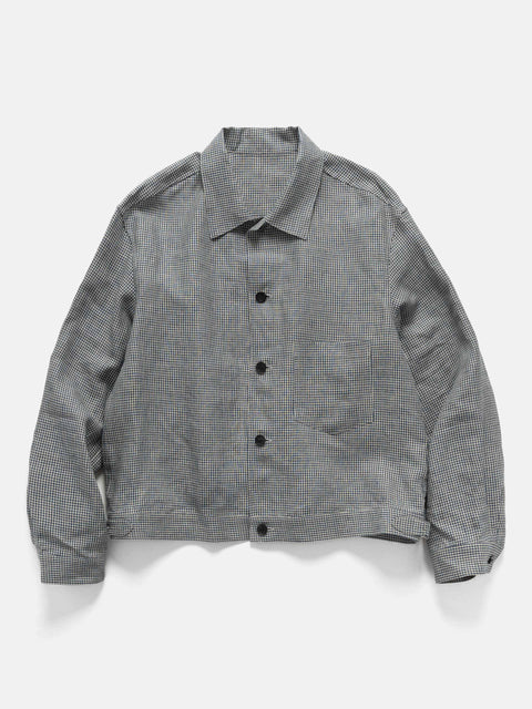 URU Linen Trucker Jacket M. Plaid, Shirts