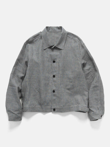 URU Linen Trucker Jacket M. Plaid, Shirts