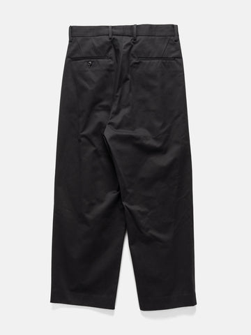 URU Organic Cotton Chino 1 Tuck Pants D. Navy, Pants