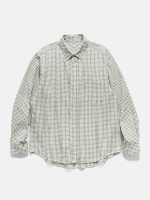 URU Regular Collar L/S Shirts Natural Plaid, Shirts