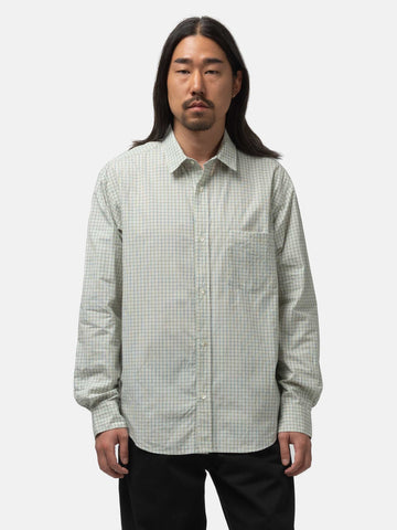 URU Regular Collar L/S Shirts Natural Plaid, Shirts