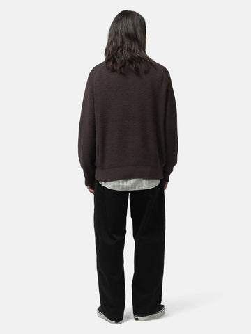 URU V Neck Knit Brown, Sweaters