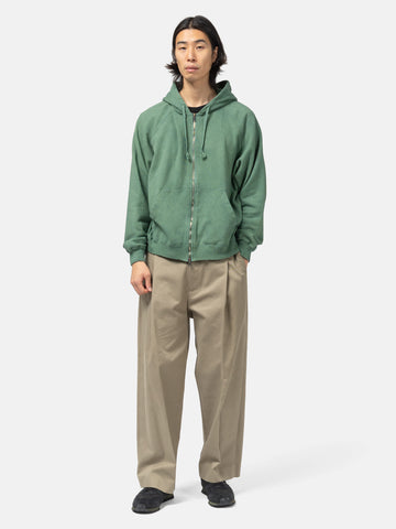 URU Zip Up Sweat T. Green, Hoodies