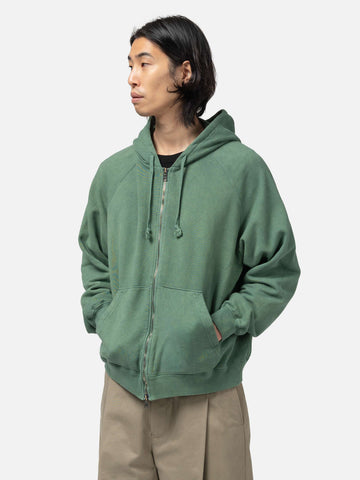 URU Zip Up Sweat T. Green, Hoodies