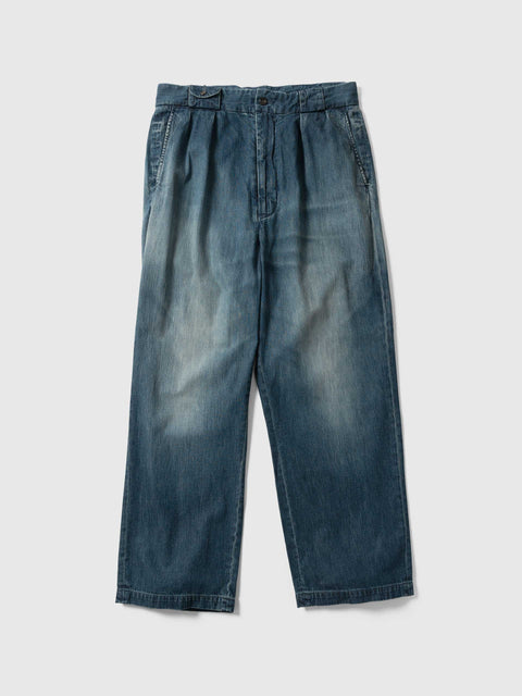 Unlikely Guide 2P Trousers Light Denim Indigo Vintage Wash, Jeans