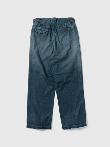 Unlikely Guide 2P Trousers Light Denim Indigo Vintage Wash, Jeans