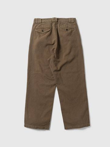 Unlikely Guide 2P Trousers Twill Brown, Pants