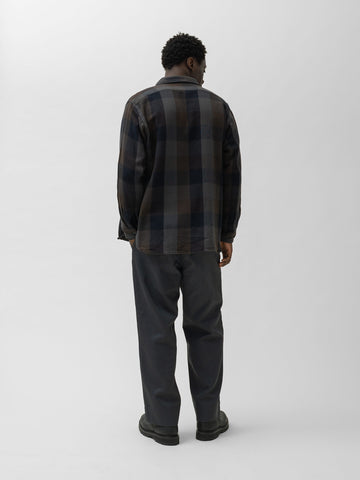 Unlikely Heavy Nel Work Shirts Brown/Gray Plaid, Shirts