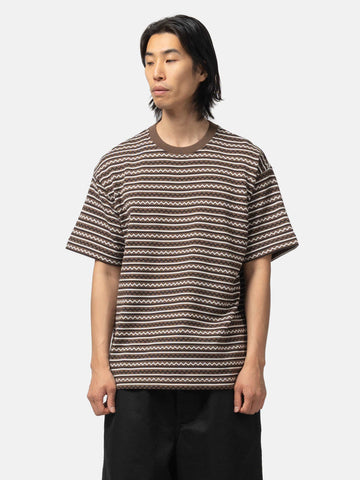 Unlikely Jacquard Knit Tee Brown/Black, T-Shirts
