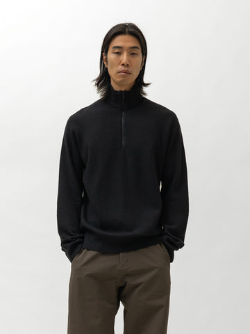 Veilance Conic Wool Half Zip M Black, Sweaters