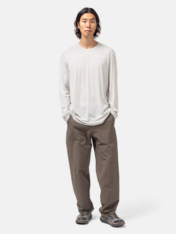 Veilance Frame LS Shirt Dark Cocoon Heather, T-Shirts