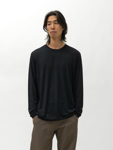 Veilance Frame LS Shirt M Black, T-Shirts