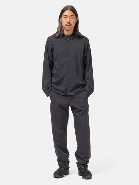Veilance Metry LS Shirt Black, Shirts