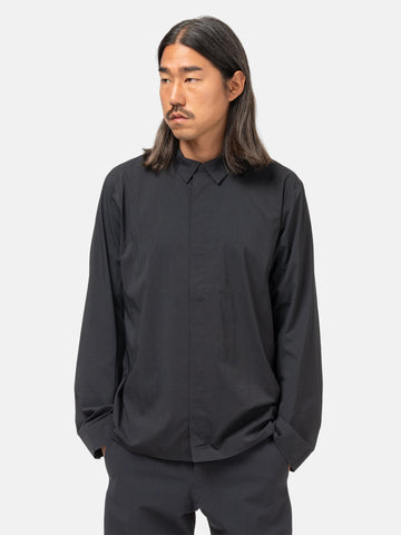 Veilance Metry LS Shirt Black, Shirts