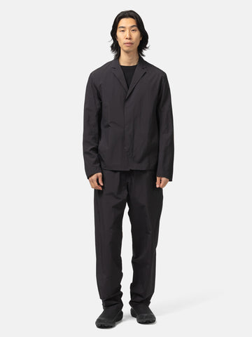 Full body shot of the model wearing the Veilance Spere SL Blazer M Black