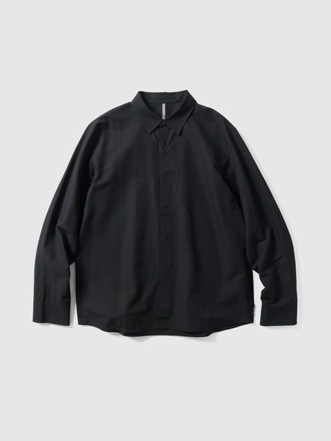 Veilance Stema LS Shirt M Black, Shirts