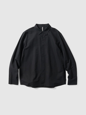 Veilance Stema LS Shirt M Black, Shirts
