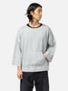 visvim Burrow Dual Sweat (Superfine) Grey, Sweatshirts
