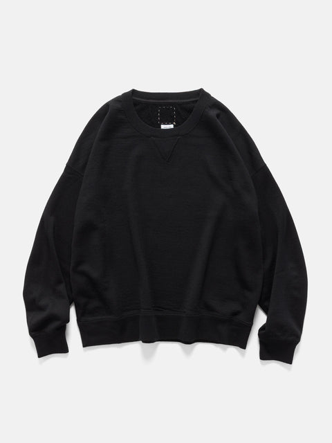 visvim Jumbo SB Sweat L/S (Superfine) Black, Sweatshirts