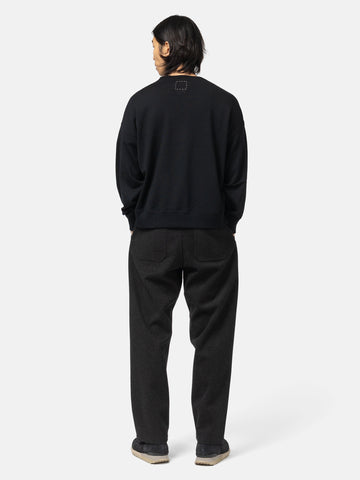 visvim Jumbo SB Sweat L/S (Superfine) Black, Sweatshirts